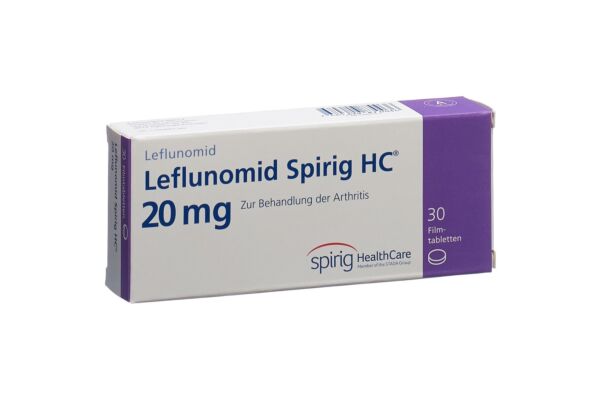 Léflunomide Spirig HC cpr pell 20 mg 30 pce