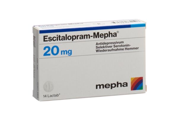Escitalopram-Mepha Lactab 20 mg 14 Stk