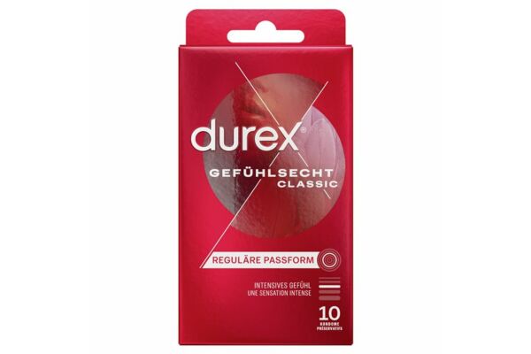 Durex préservatif sensoriel classic 10 pce