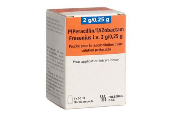 Piperacillin/Tazobactam Fresenius i.v. subst sèche 2.25 g flac