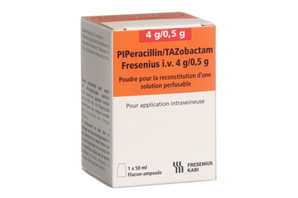 Piperacillin/Tazobactam Fresenius i.v. subst sèche 4.5 g flac