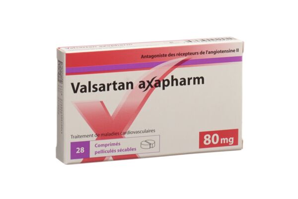 Valsartan axapharm cpr pell 80 mg 28 pce