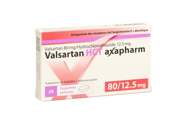 Valsartan HCT axapharm cpr pell 80/12.5 mg 28 pce