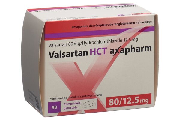 Valsartan HCT axapharm cpr pell 80/12.5 mg 98 pce