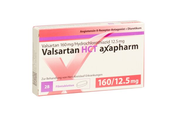 Valsartan HCT axapharm cpr pell 160/12.5 mg 28 pce