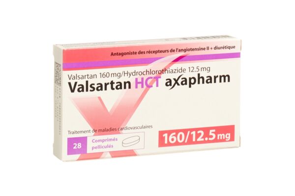 Valsartan HCT axapharm Filmtabl 160/12.5 mg 28 Stk