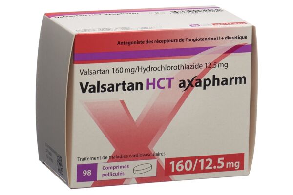 Valsartan HCT axapharm Filmtabl 160/12.5 mg 98 Stk