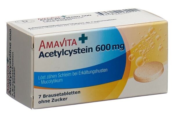 AMAVITA Acétylcystéine cpr eff 600 mg bte 7 pce
