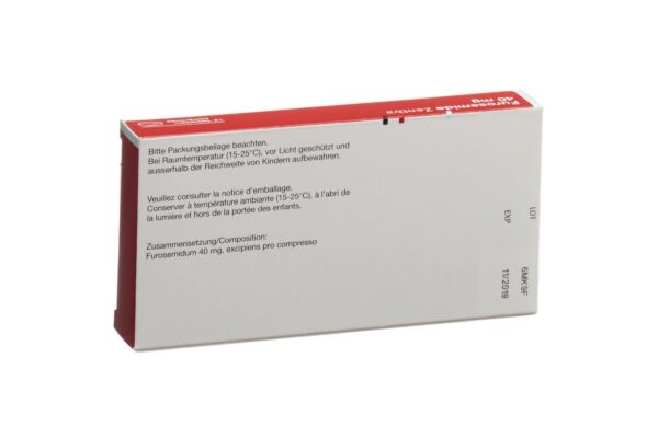 Furosemide Zentiva Tabl 40 mg 12 Stk