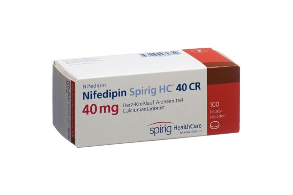Nifedipin Spirig HC CR Ret Tabl 40 100 Stk