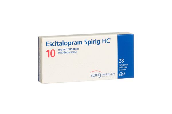 Escitalopram Spirig HC Filmtabl 10 mg 28 Stk
