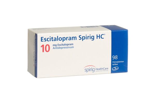 Escitalopram Spirig HC Filmtabl 10 mg 98 Stk