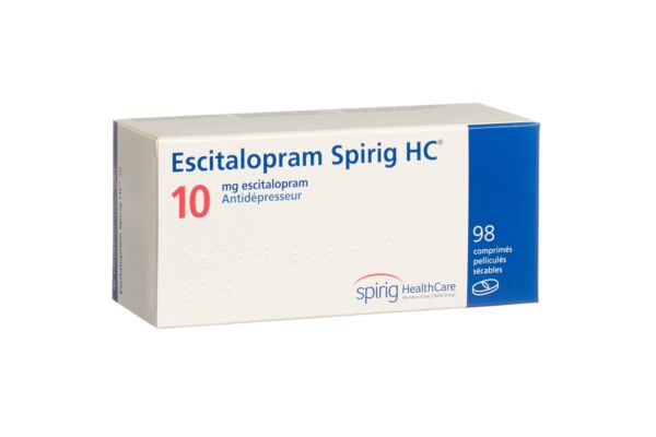Escitalopram Spirig HC cpr pell 10 mg 98 pce