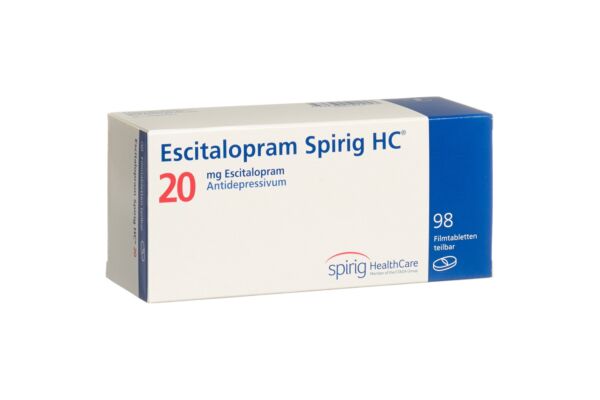 Escitalopram Spirig HC cpr pell 20 mg 98 pce