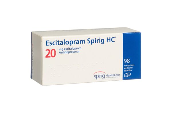 Escitalopram Spirig HC Filmtabl 20 mg 98 Stk