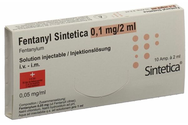 Fentanyl Sintetica sol inj 0.1 mg/2ml 10 amp 2 ml