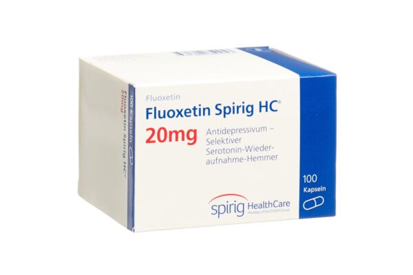 Fluoxétine Spirig HC caps 20 mg 100 pce
