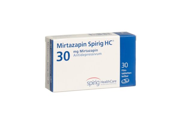 Mirtazapin Spirig HC Filmtabl 30 mg 30 Stk