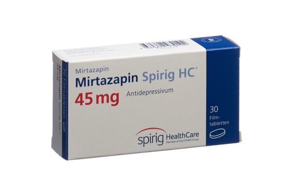 Mirtazapin Spirig HC Filmtabl 45 mg 30 Stk