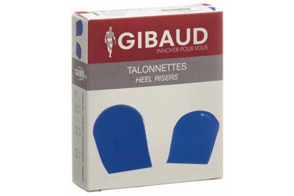 GIBAUD talonnette Gr1 34-38 silicone bleu 1 paire