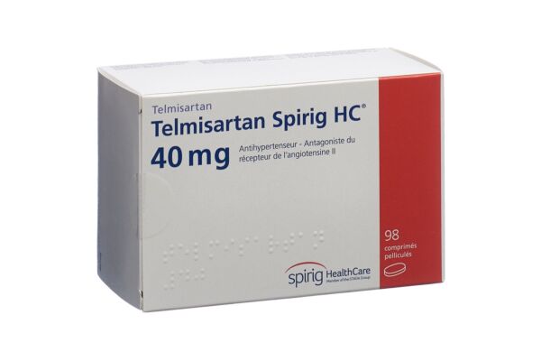Telmisartan Spirig HC cpr pell 40 mg 98 pce