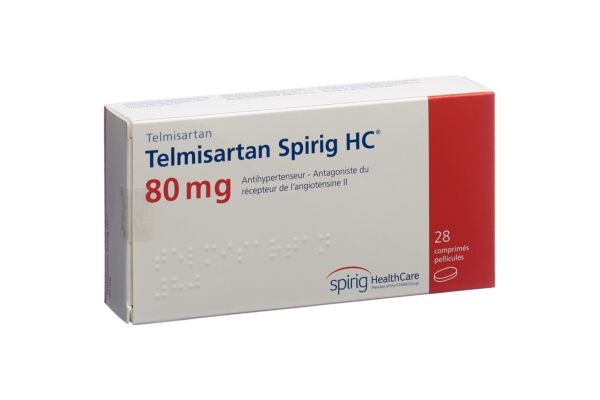 Telmisartan Spirig HC cpr pell 80 mg 28 pce