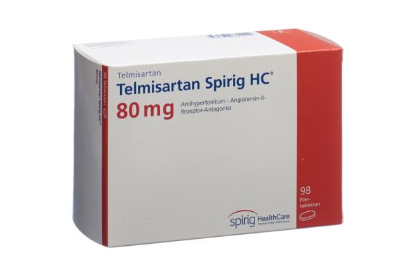Telmisartan Spirig HC cpr pell 80 mg 98 pce