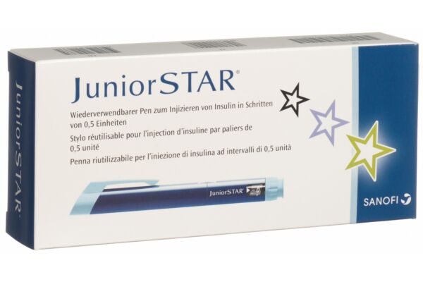 JuniorStar Lantus/Apidra/Insuman stylo à insuline bleu