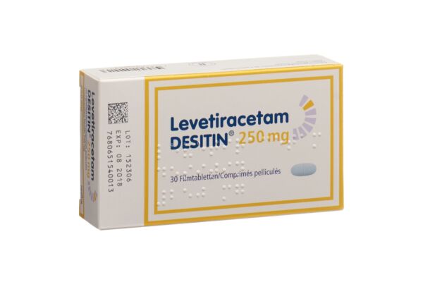 Levetiracetam DESITIN Filmtabl 250 mg 30 Stk