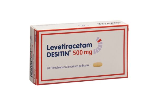 Levetiracetam DESITIN Filmtabl 500 mg 20 Stk