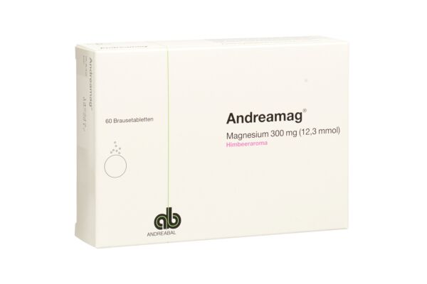 AndreaMag Brausetabl 300 mg mit Himbeeraroma Ds 60 Stk