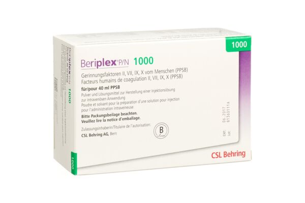 Beriplex P/N 1000 Trockensub mit Lösungsmittel Durchstf