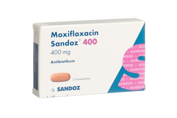Moxifloxacin Sandoz Filmtabl 400 mg 5 Stk