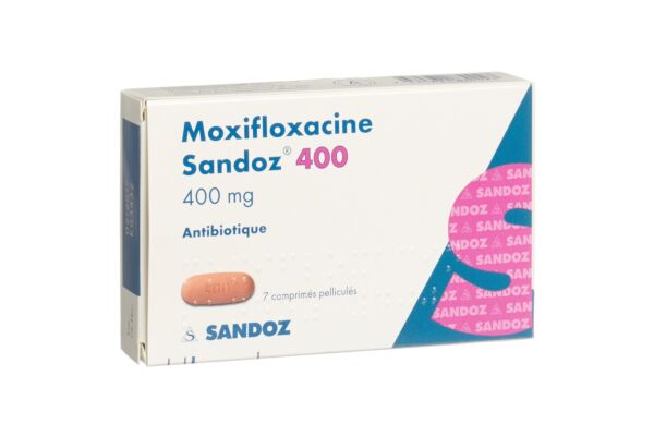 Moxifloxacine Sandoz cpr pell 400 mg 7 pce