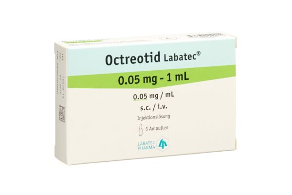 Octreotid Labatec sol inj 0.05 mg/ml 5 amp 1 ml