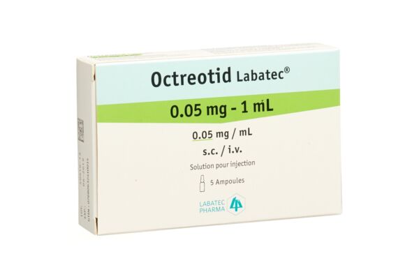 Octreotid Labatec Inj Lös 0.05 mg/ml 5 Amp 1 ml