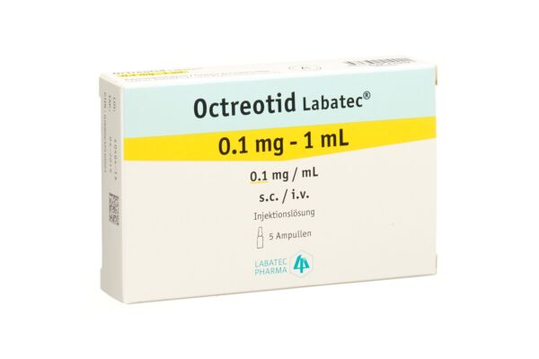 Octreotid Labatec Inj Lös 0.1 mg/ml 5 Amp 1 ml