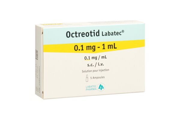 Octreotid Labatec Inj Lös 0.1 mg/ml 5 Amp 1 ml