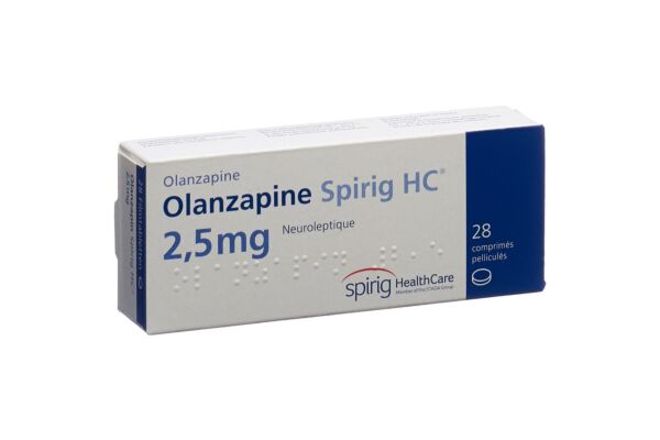 Olanzapine Spirig HC cpr pell 2.5 mg 28 pce