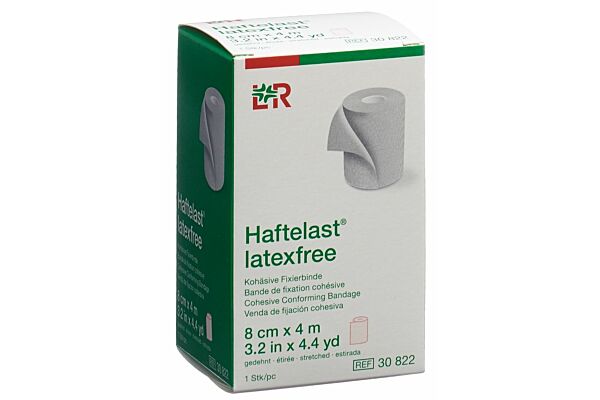 Haftelast sans latex bande de fixation cohésive 8cmx4m crème