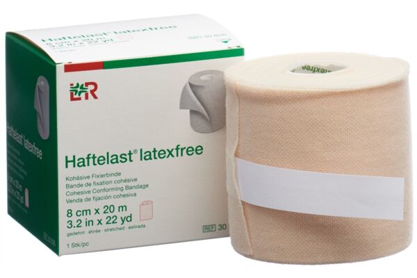 Haftelast sans latex bande de fixation cohésive 8cmx20m crème