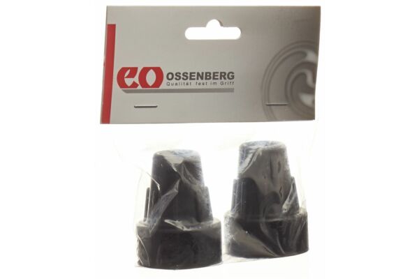Ossenberg embout pour béquilles 16mm noir 1 paire
