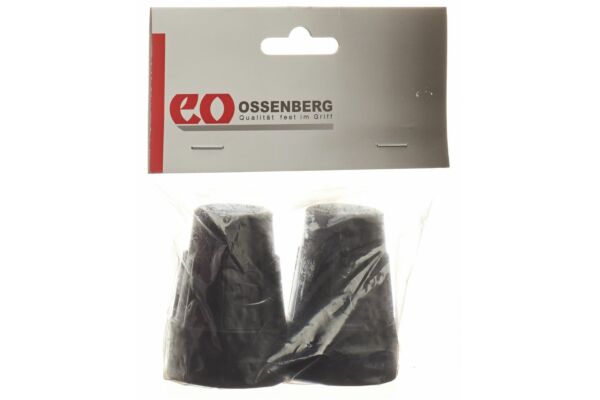Ossenberg embout pour béquilles 19mm noir 1 paire