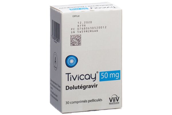Tivicay cpr pell 50 mg bte 30 pce
