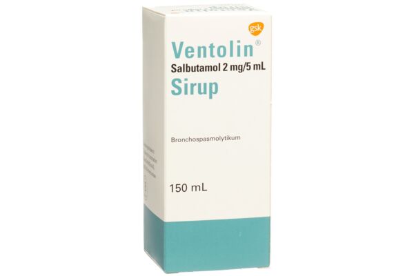 Ventolin Sirup 2 mg/5ml ohne Zucker Fl 150 ml