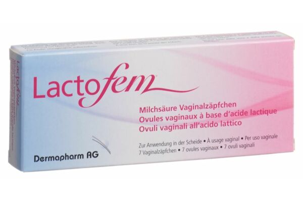 Lactofem ovules vaginaux à base d'acide lactique 7 pce