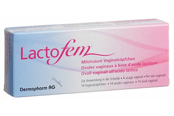 Lactofem ovules vaginaux à base d'acide lactique 14 pce