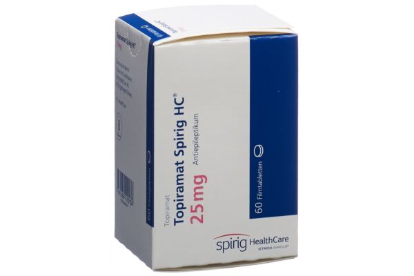 Topiramat Spirig HC Filmtabl 25 mg Ds 60 Stk