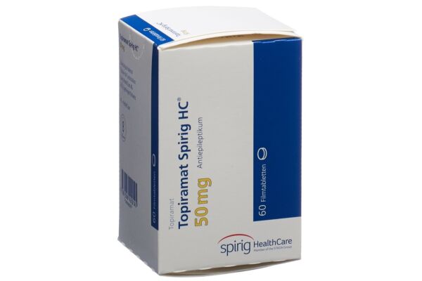 Topiramat Spirig HC cpr pell 50 mg bte 60 pce