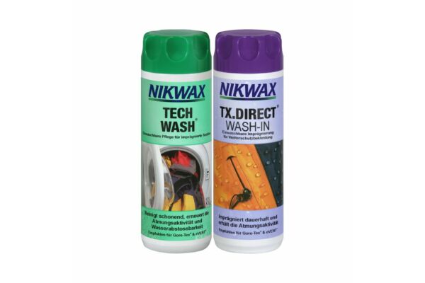 Nikwax Tech Wash/TX Direct Wash-IN Duo Pack 2 x 300 ml